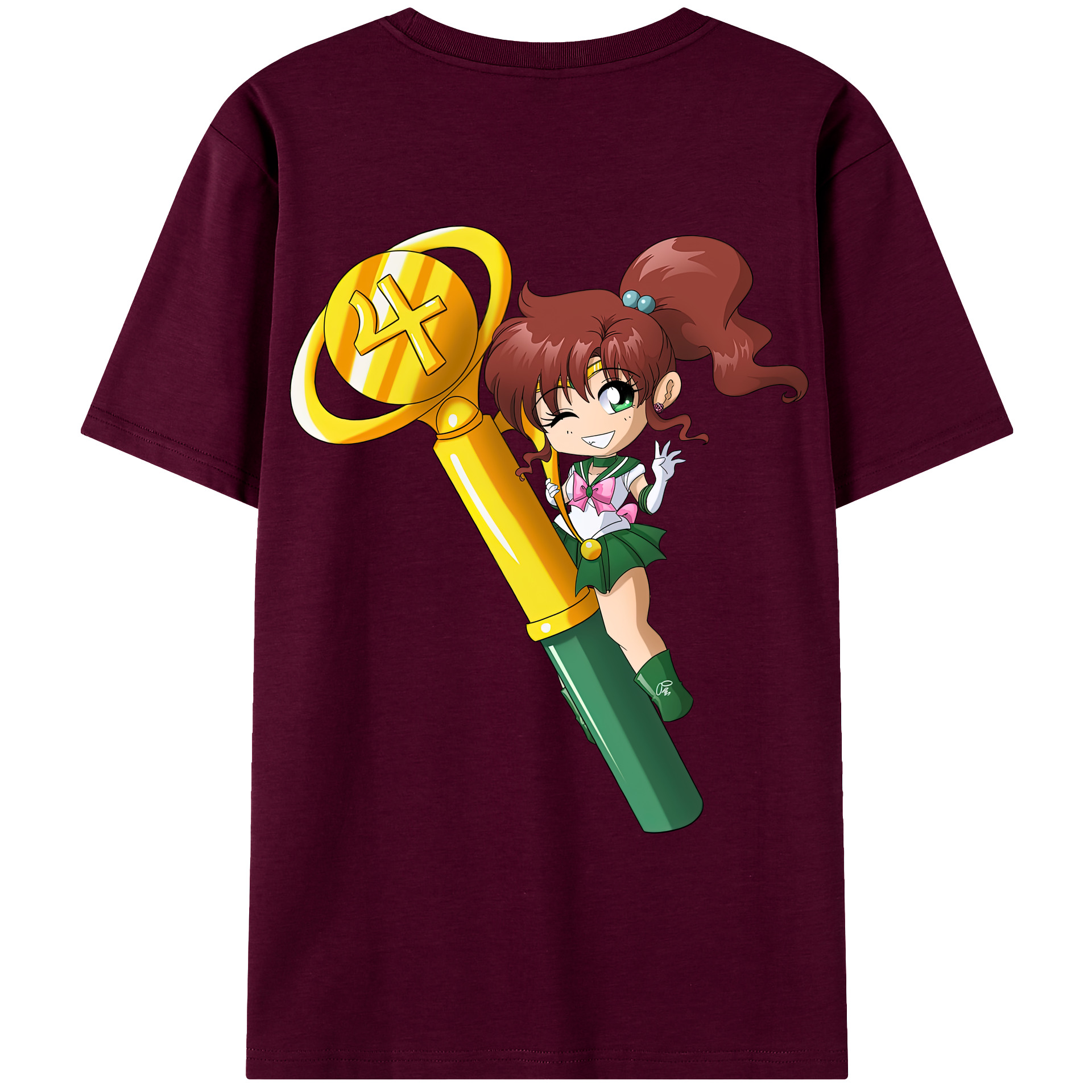 （画像用） 美少女戦士セーラームーン 木野 まこと きの まこと Sailor Moon Kino Makoto （セーラージュピター；Sailor Jupiter） レディース半袖Tシャツ(バックプリント)